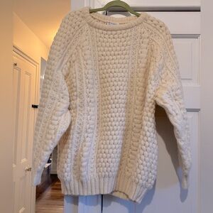 100% Wool - Handmade Irish Sweater